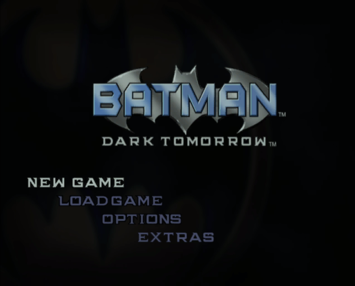 Batman Dark Tomorrow Title Screen